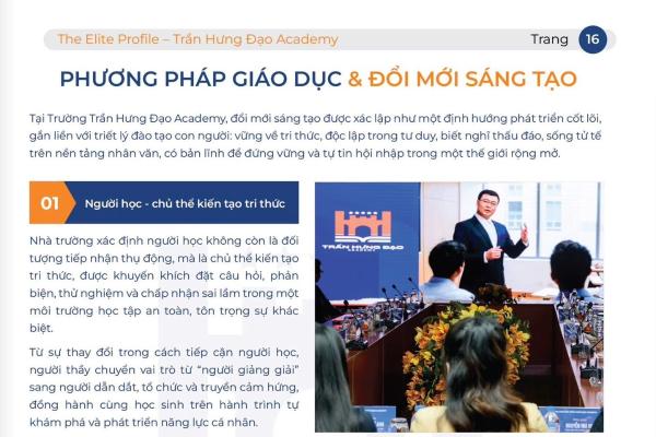 Phương Pháp Giáo Dục Và Đổi Mới Sáng Tạo: Tâm Thế Người Dẫn Đường Tại Trần Hưng Đạo